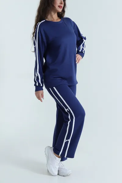 Lacivert Kristal Kadın İkili Takım 481560