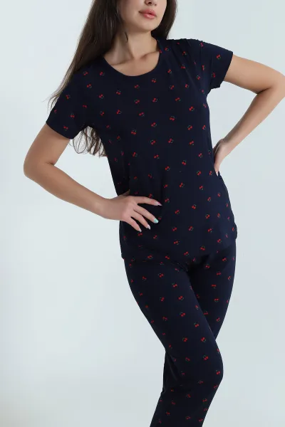Lacivert Milan Kadın Pijama Takımı 466502