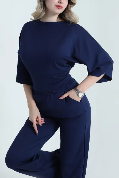 Lacivert Modal Kumaş Kadın İkili Takım 478254