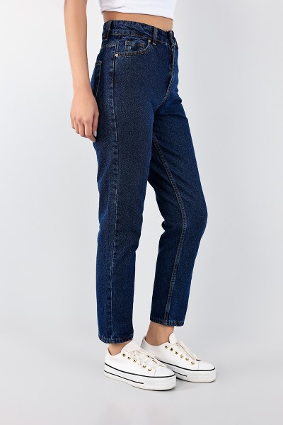 Lacivert Mom Kot Pantolon 96024