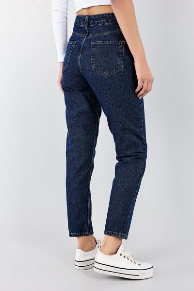 Lacivert Mom Kot Pantolon 96024