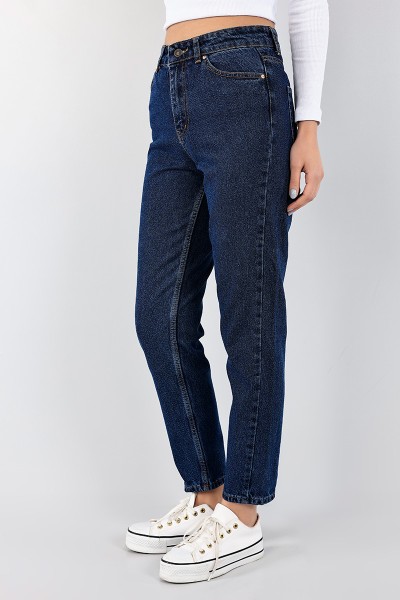 Lacivert Mom Kot Pantolon 96024
