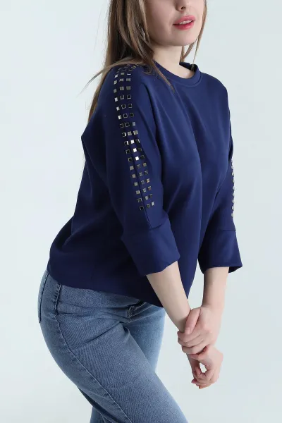 lacivert-omuz-tasli-likrali-oysho-kadin-bluz-442692
