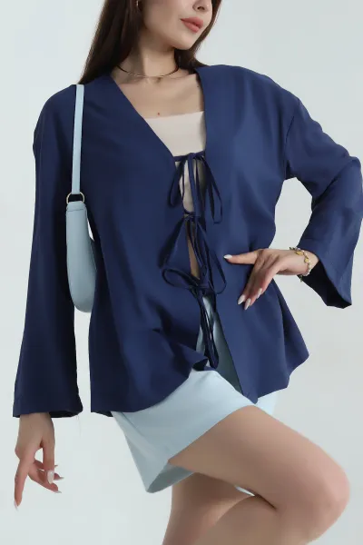 lacivert-onu-baglamali-cupra-kadin-gomlek-bluz-377859