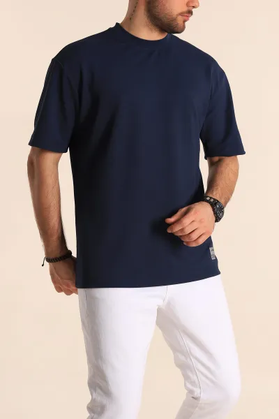 lacivert-oversize-jakarli-basic-erkek-tisort-249458