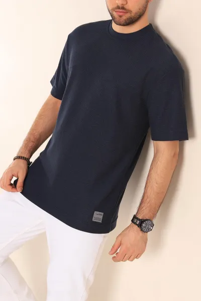 lacivert-oversize-jakarli-dikis-detayli-erkek-tisort-253350