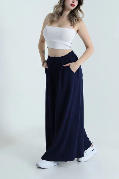 Lacivert Oysho Kadın Etek Pantolon 494691