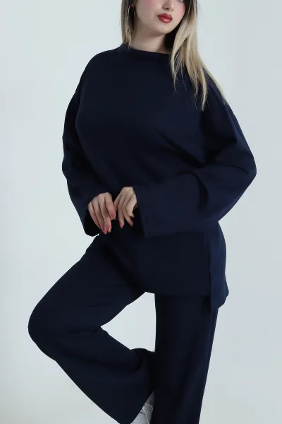 Lacivert Oysho Kadın Tunik Pantolon İkili Takım 486422