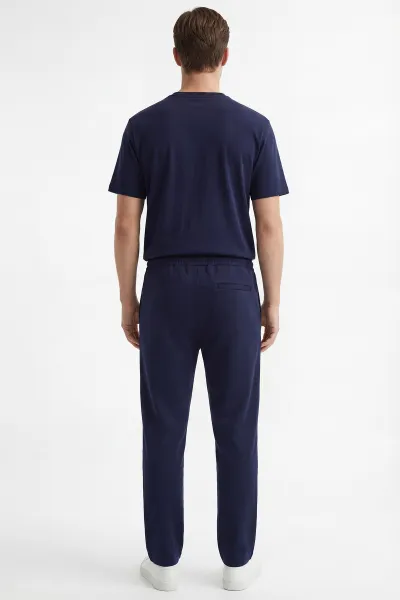 Lacivert Oysho Kumaş Oversize Erkek İkili Takım 443310