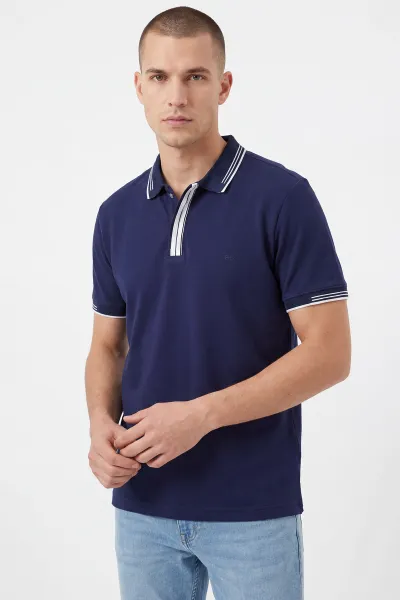 lacivert-oysho-kumas-polo-yaka-erkek-tisort-462538