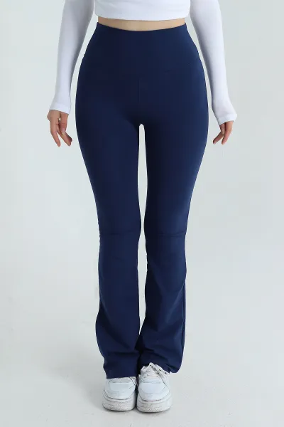 lacivert-oysho-likrali-ispanyol-paca-kadin-tayt-403262
