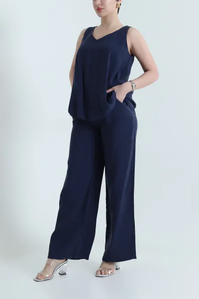lacivert-pantolon-bluz-tensel-modal-kadin-ikili-takim-453201