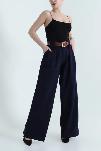 lacivert-pileli-kemerli-palazzo-kadin-pantolon-439653
