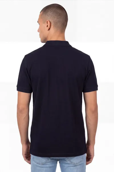 Lacivert Polo Yaka Erkek Tişört 458860