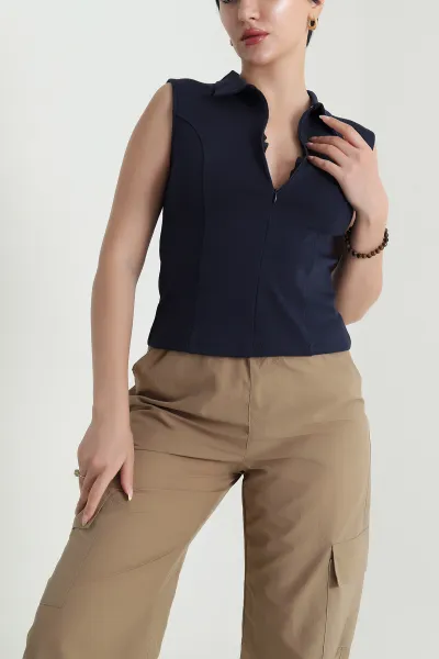 lacivert-polo-yaka-fermuarli-kadin-body-bluz-467083