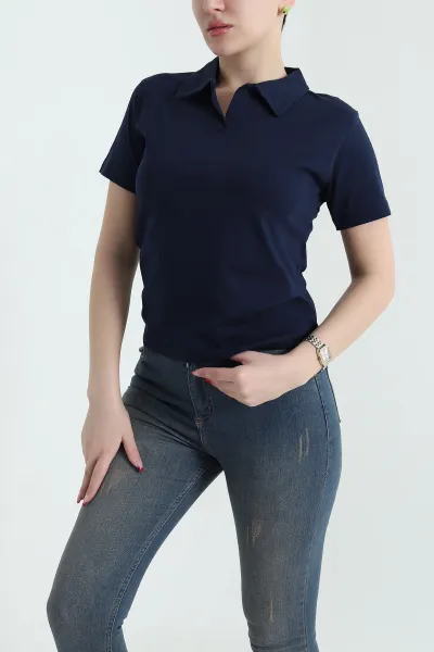 lacivert-polo-yaka-suprem-kadin-tisort-435283