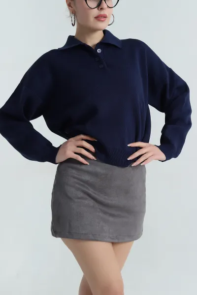 lacivert-polo-yaka-triko-kadin-kazak-403821