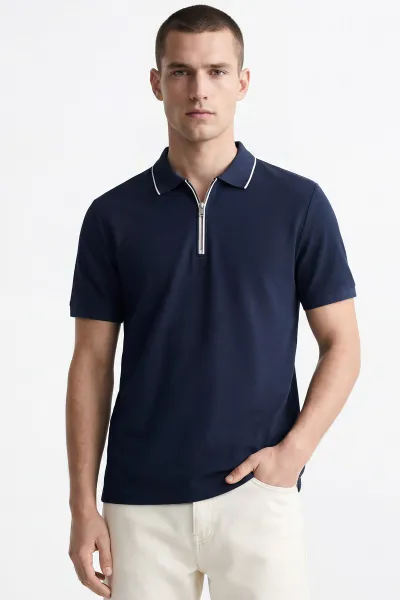lacivert-polo-yaka-yarim-fermuarli-erkek-tisort-435377