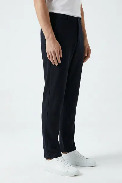 Lacivert Regular Fit Bel Lastikli Erkek Pantolon 421713