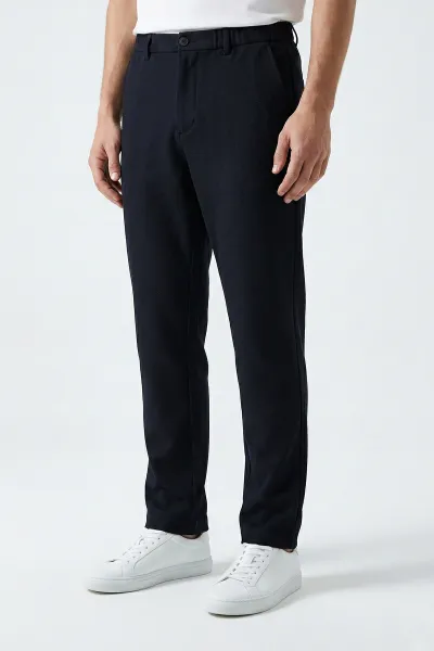 Lacivert Regular Fit Bel Lastikli Erkek Pantolon 421713