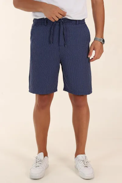 lacivert-regular-fit-cizgili-erkek-sort-385196