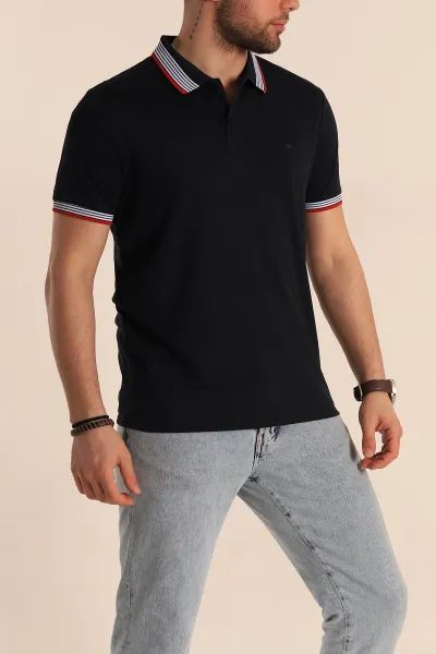 lacivert-regular-fit-desenli-polo-yakali-erkek-tisort-263263