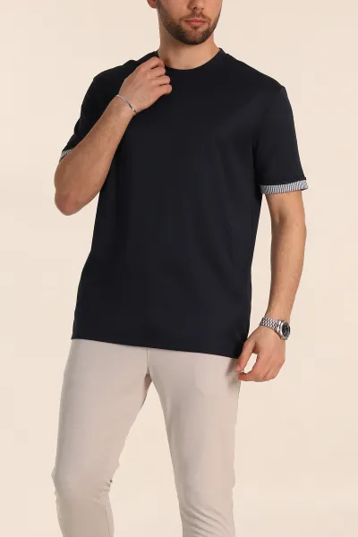 lacivert-regular-fit-duble-kol-detayli-basic-erkek-tisort-346320