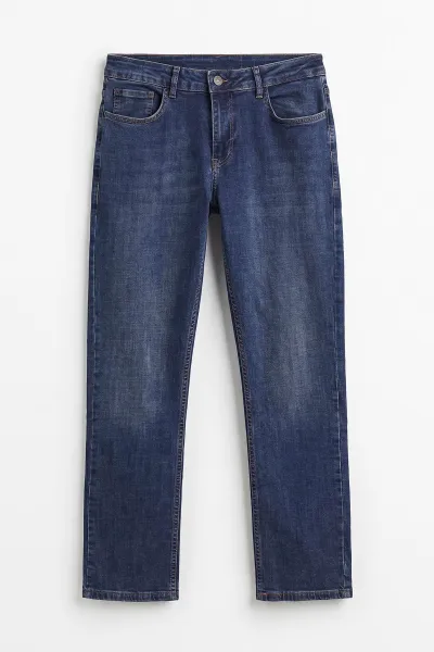 Lacivert Regular Fit Yeni Sezon Cep Detay Likralı Erkek Kot Pantolon 497237