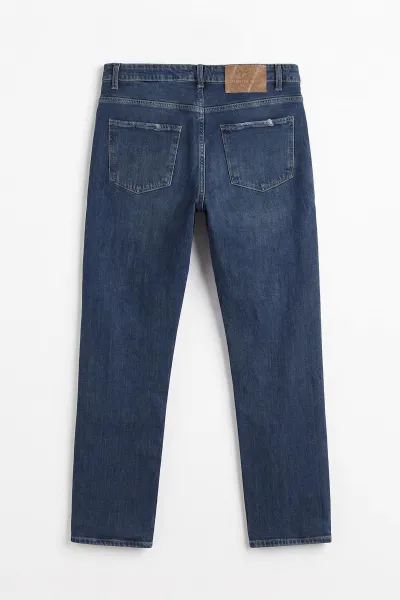 Lacivert Regular Fit Yeni Sezon Cep Detaylı Erkek Kot Pantolon 500866