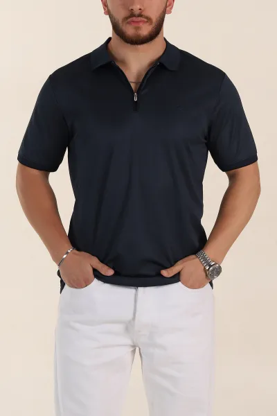 lacivert-relaxed-fit-basic-fermuarli-polo-yaka-erkek-tisort-359133