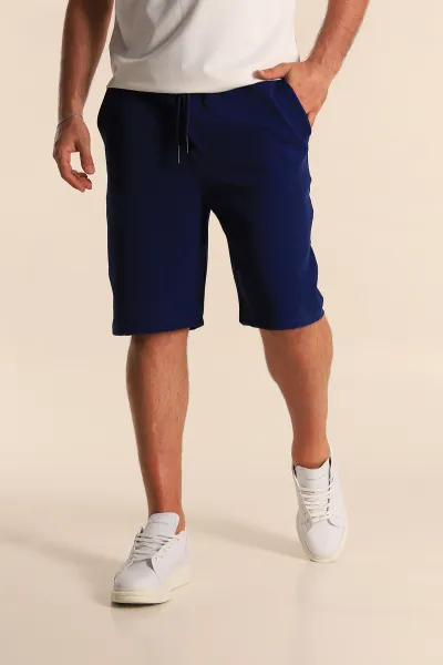 lacivert-relaxed-fit-dokulu-belden-baglamali-erkek-sort-278907