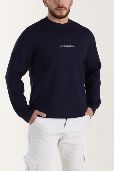 lacivert-relaxed-fit-oysho-kumas-kabartma-yazili-erkek-sweatshirt-399530