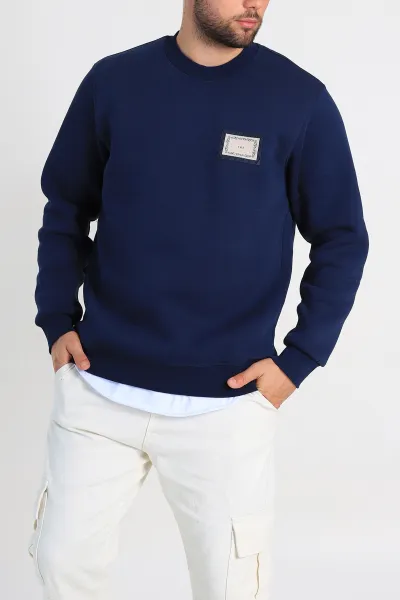 lacivert-relaxed-fit-uc-ip-sardonlu-baskili-erkek-sweatshirt-309654