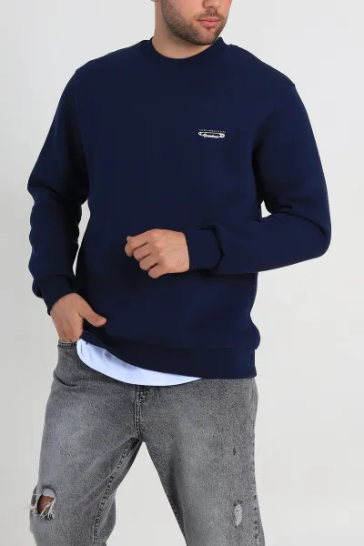 lacivert-relaxed-fit-uc-ip-sardonlu-kabartma-yazi-detay-erkek-sweatshirt-310406