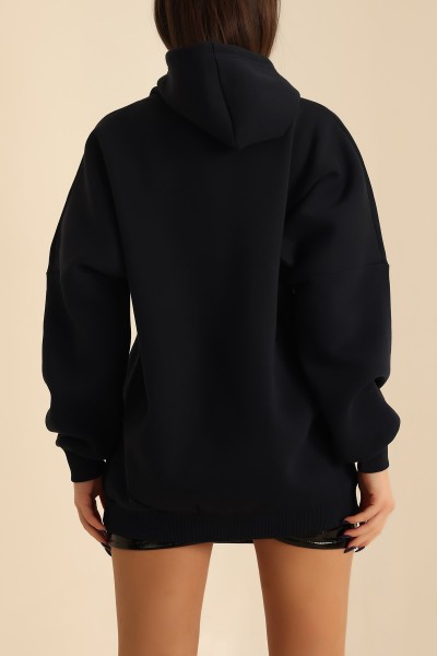 Lacivert Şardonlu Bayan Sweat 221855