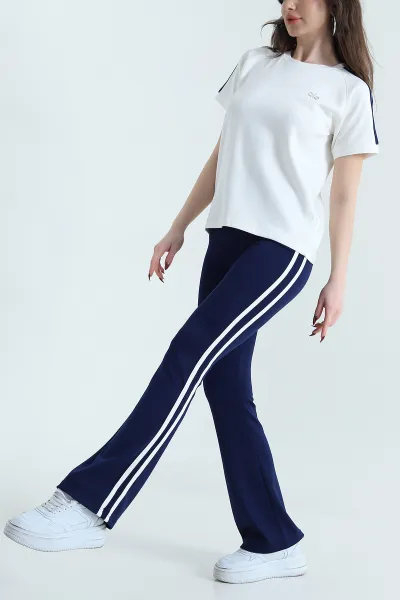 lacivert-serit-detay-oysho-kadin-ikili-takim-437687