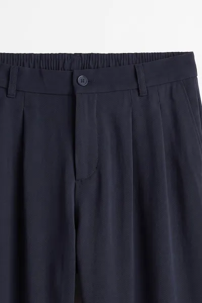 Lacivert Sidney Kumaş Baggy Cep Detaylı Erkek Pantolon 498877