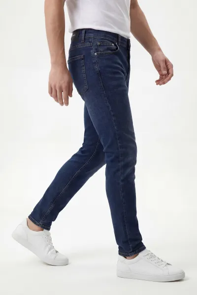 Lacivert Skinny Fit Erkek Kot pantolon 430708