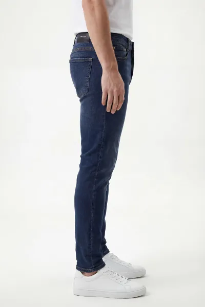 Lacivert Skinny Fit Erkek Kot pantolon 430708