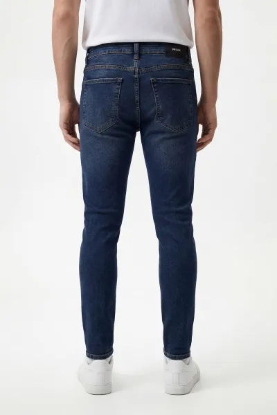 Lacivert Skinny Fit Erkek Kot pantolon 430708