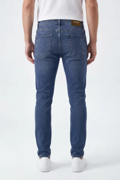 Lacivert Skinny Fit Erkek Kot Pantolon 430722