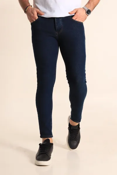 Lacivert Skinny Fit Likralı Erkek Kot Pantolon 236566 | ModamızBir ...