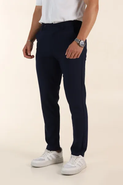 Lacivert Slim Fit Erkek Kumaş Pantolon 367969