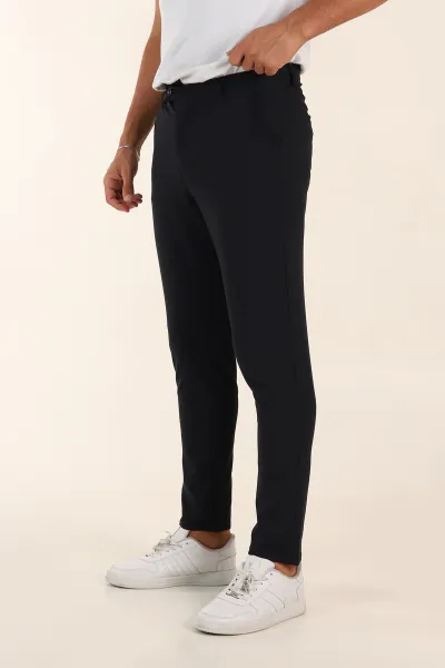 Lacivert Slim Fit Erkek Kumaş Pantolon 391137
