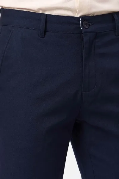 Lacivert Slim Fit Erkek Kumaş Pantolon 472242