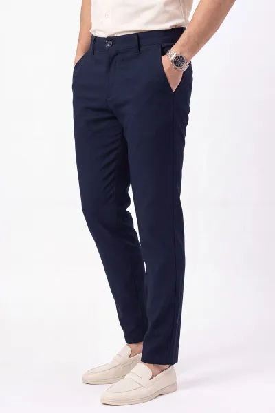 Lacivert Slim Fit Erkek Kumaş Pantolon 472242