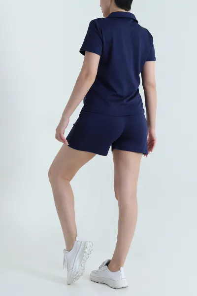 Lacivert Şortlu Modal Kadın İkili Takım 470049