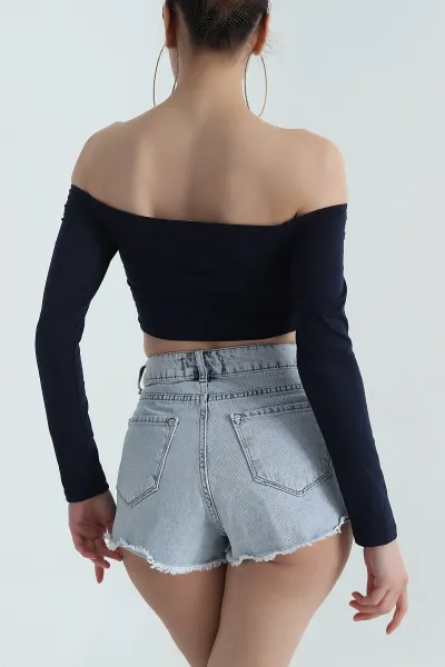 Lacivert Süprem Kadın Bluz 387607