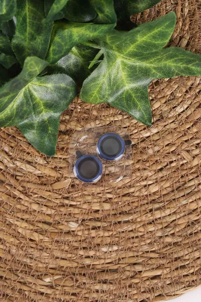 Lacivert TeknoCase İphone 15 Uyumlu Believe Serisi Lens Hediyeli Silikon Telefon Kılıfı 472509