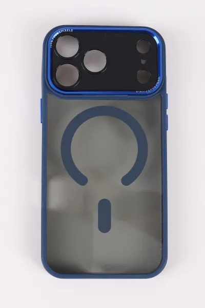 lacivert-teknocase-iphone-17-pro-max-uyumlu-wesley-case-serisi-magsafe-ozellikli-transparan-sert-silikon-telefon-kilifi-430672